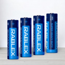 Батарейка АА, Rablex, R6, сольова, 1,5V, 4шт/уп